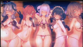 Akira的Nijisanji虚拟主播夏日激情色情动画：重节奏丝带视角诱惑无限